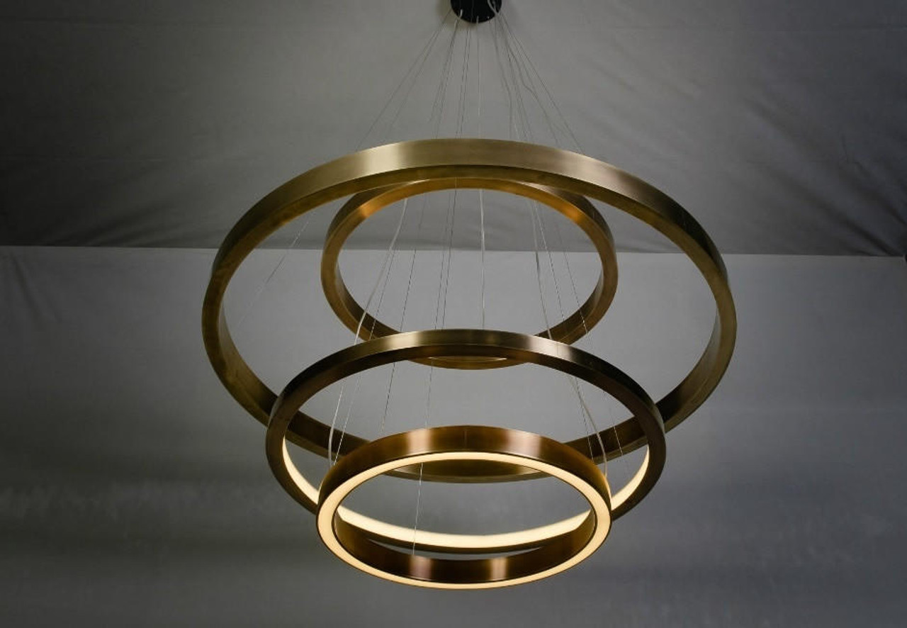 3 tier ring chandelier