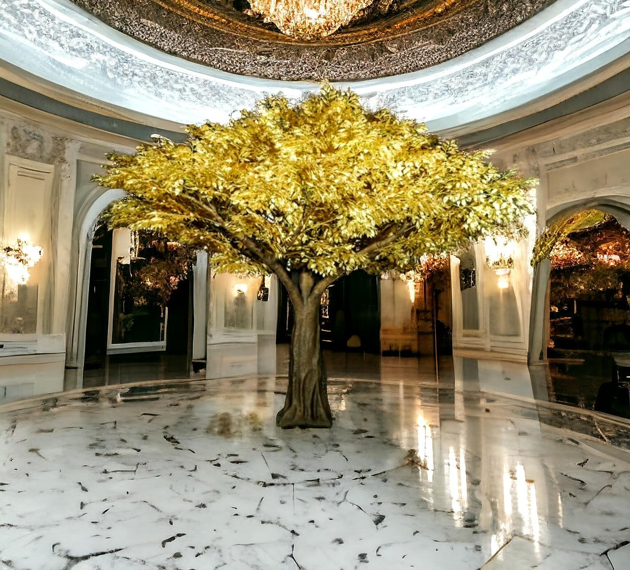 Artificial Gold Tree