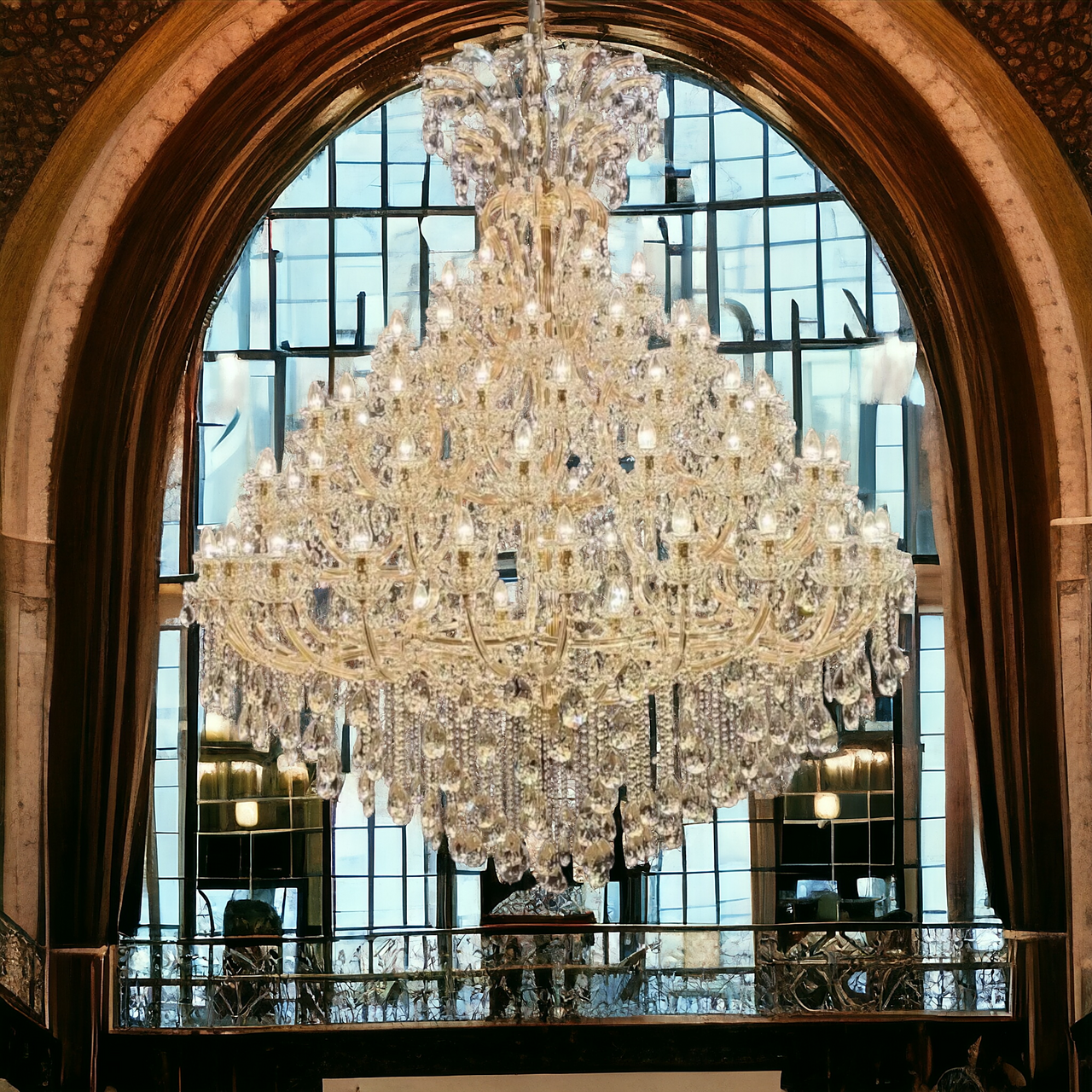 cathedral ceiling chandelier