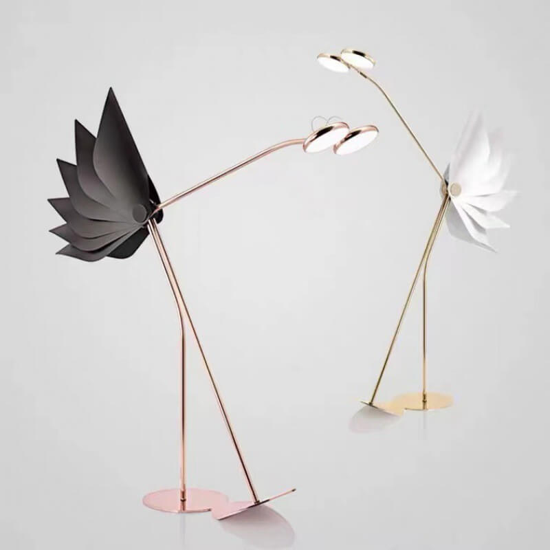 Gold Flamingo Floor Lamp