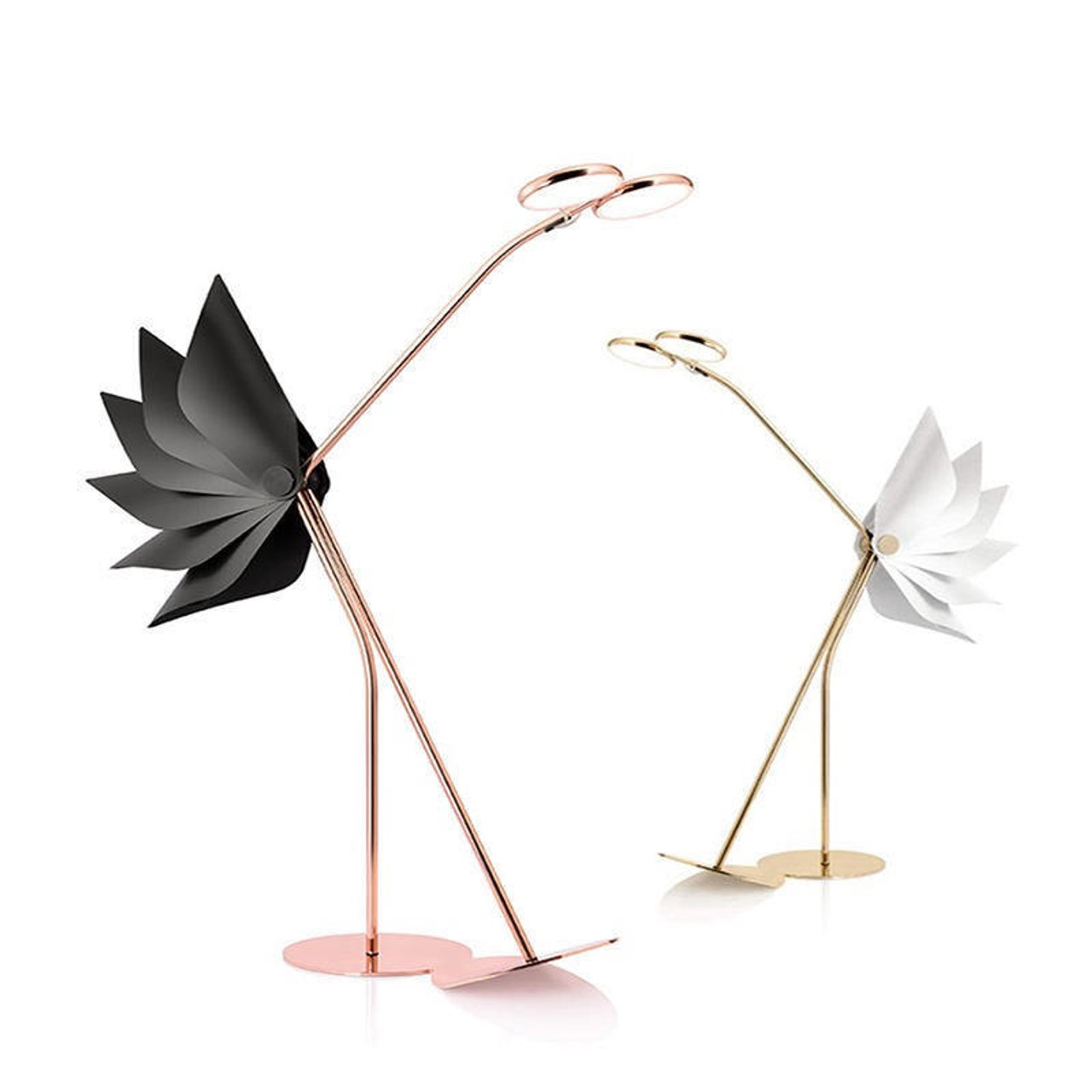 gold flamingo lamp