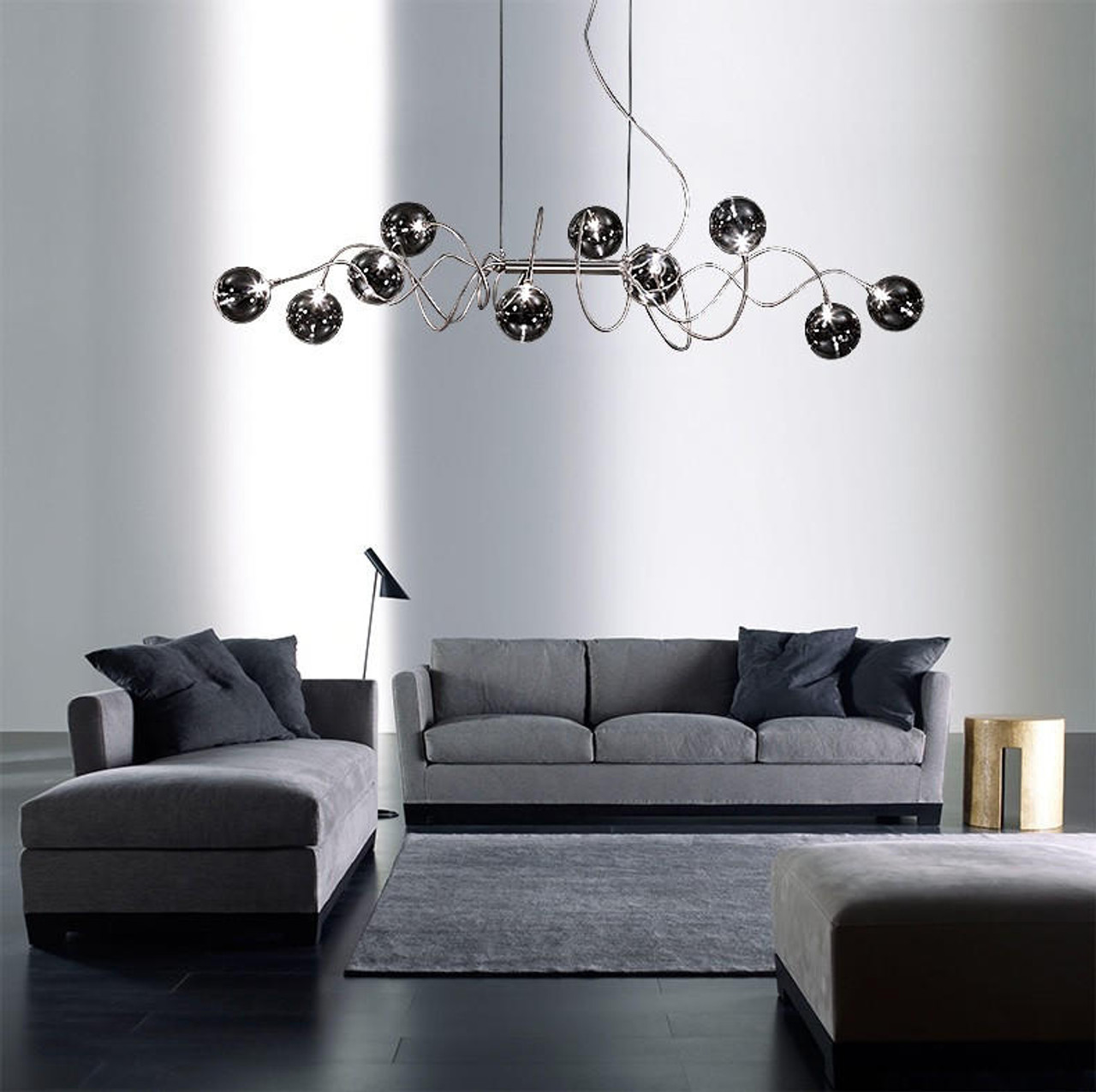 hanging glass bubble chandelier