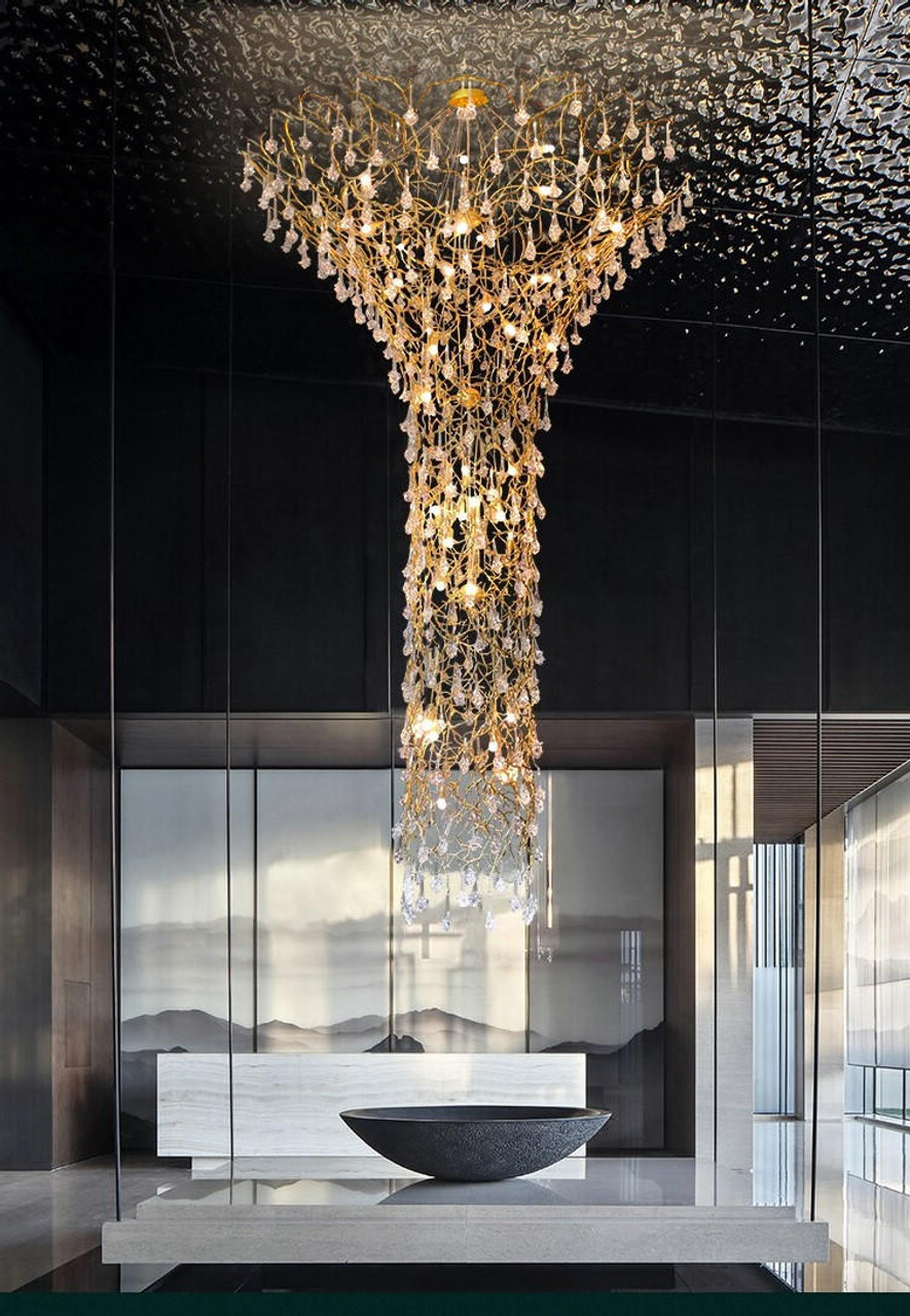 holly hunt edge chandelier