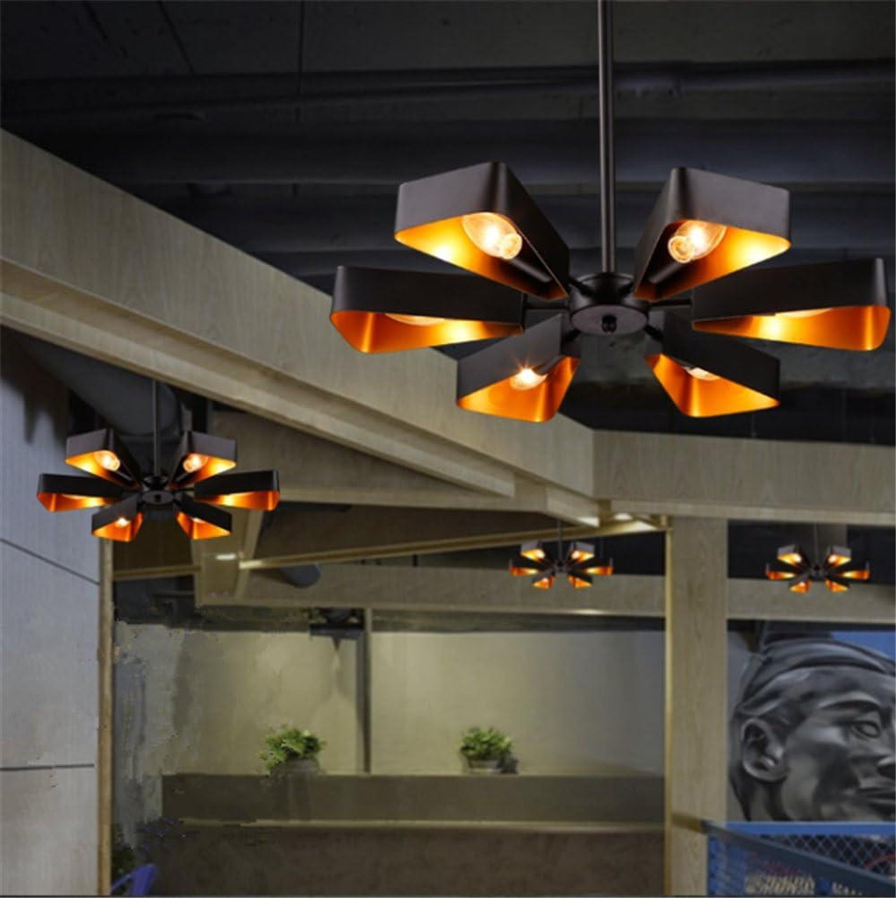 industrial interior lighting fixtures