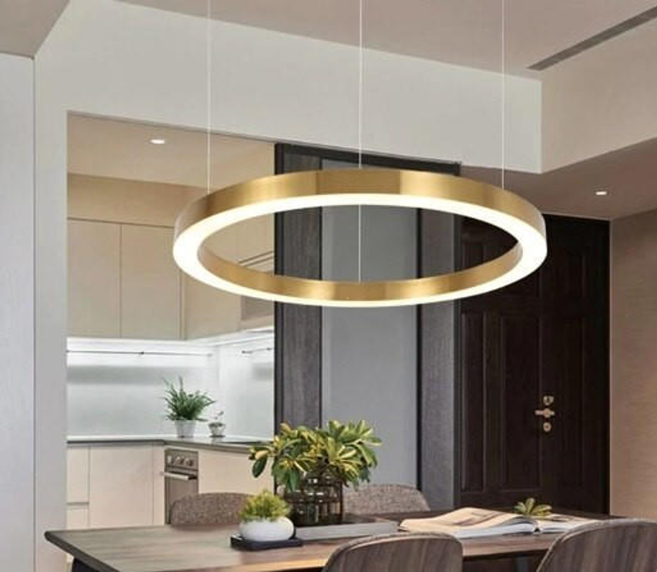 led ring pendant ceiling light