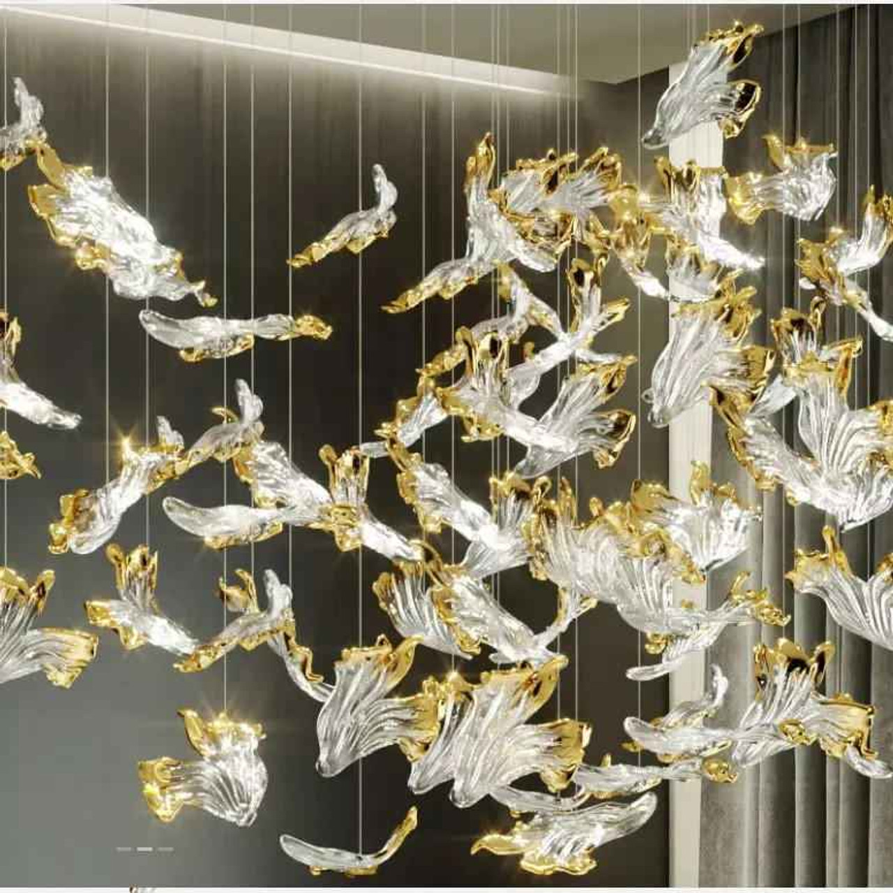 modern bespoke chandelier