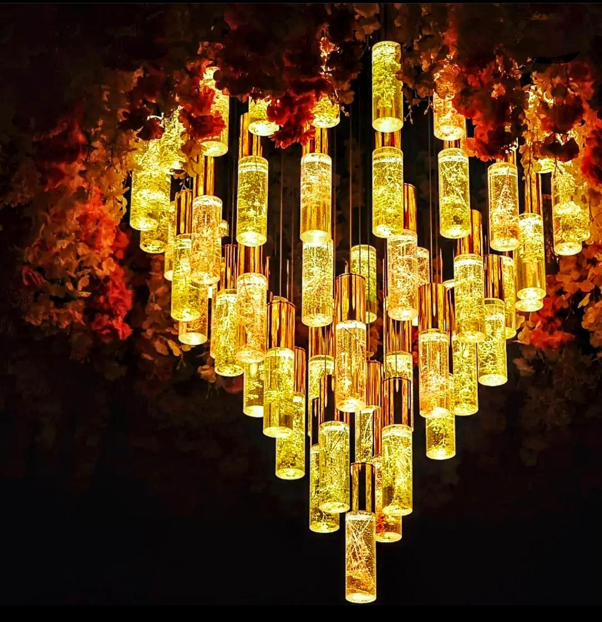 modern flower chandelier