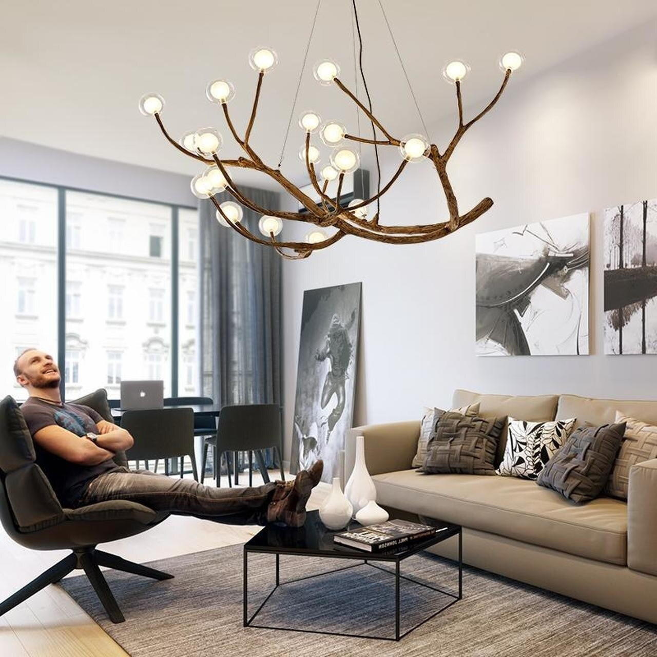 scandinavian lighting chandelier