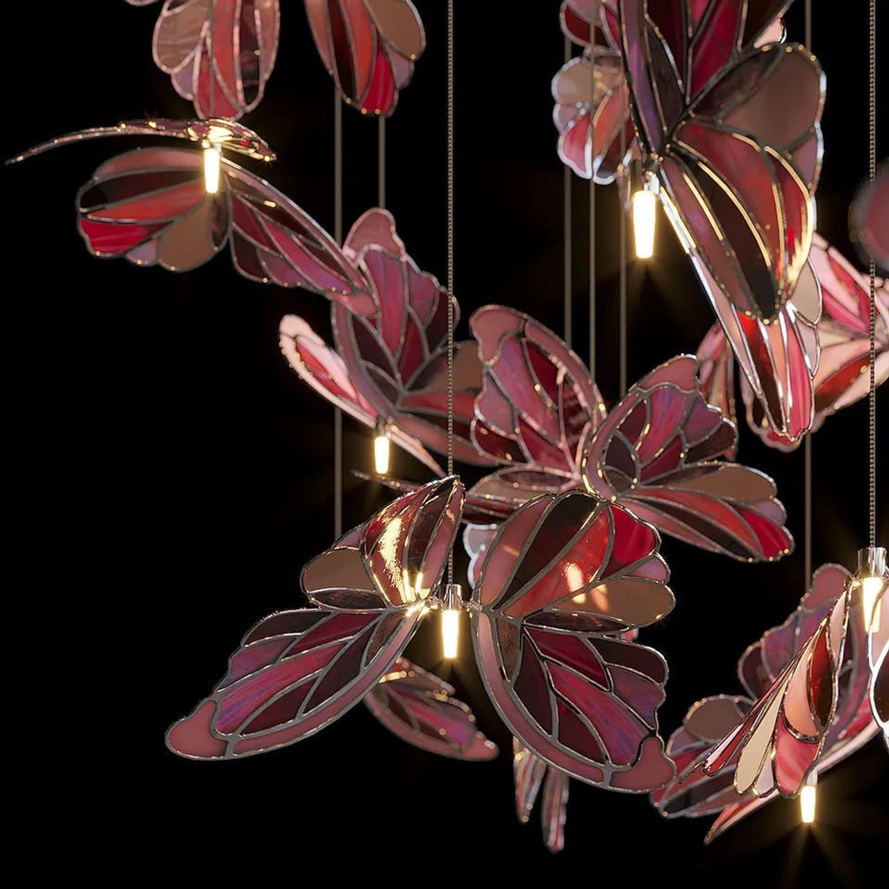 stained glass chandelier