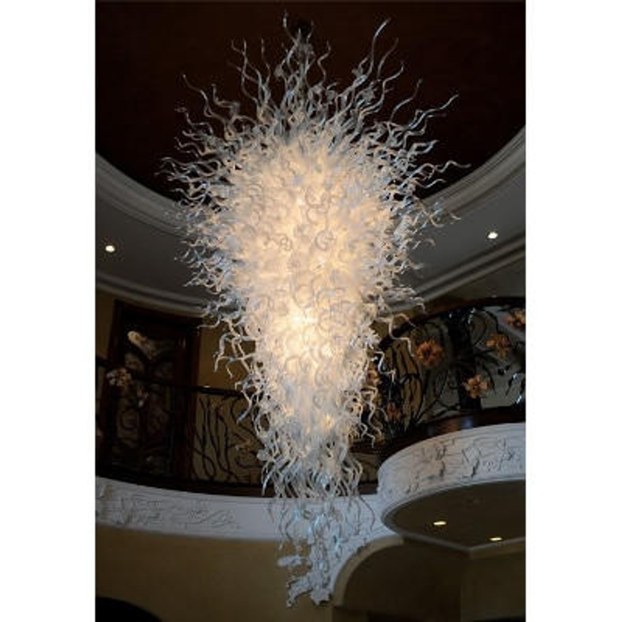 lustre chihuly blanc